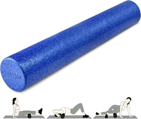 High-Density Round Back Roller Foam for Yoga, Pilates & Stretching - Image 3