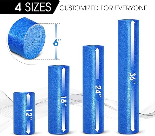 High-Density Round Back Roller Foam for Yoga, Pilates & Stretching